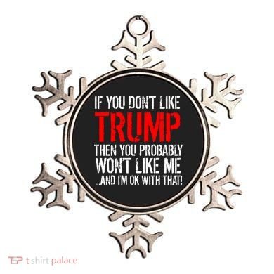 If you don't like Trump Funny Ornament
