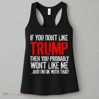 If you don't like Trump Funny Women's Tank Top thumb 3