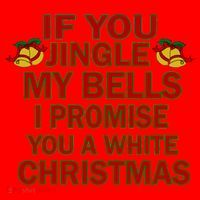 If You Jingle My Bells I Promise You A White Christmas Santa Hat thumb 1