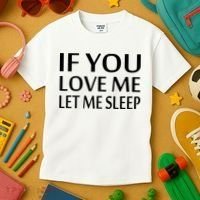 If You Love Me Let Me Sleep Kids T-Shirt thumb 3