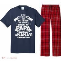 If You Mess With Papa You Better Run For Your Life Pajama Set thumb 0