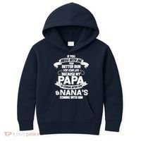If You Mess With Papa You Better Run For Your Life Kids Hoodie thumb 0