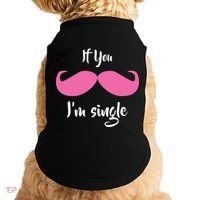 If You Moustache I'm Single Valentine's Day Doggie Tank thumb 0