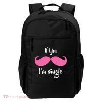 If You Moustache I'm Single Valentine's Day Backpack thumb 0