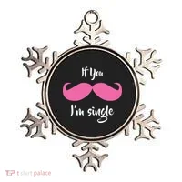 If You Moustache I'm Single Valentine's Day Ornament thumb 0