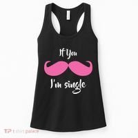 If You Moustache I'm Single Valentine's Day Women's Tank Top thumb 0