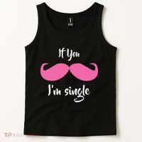If You Moustache I'm Single Valentine's Day Tank Top thumb 2