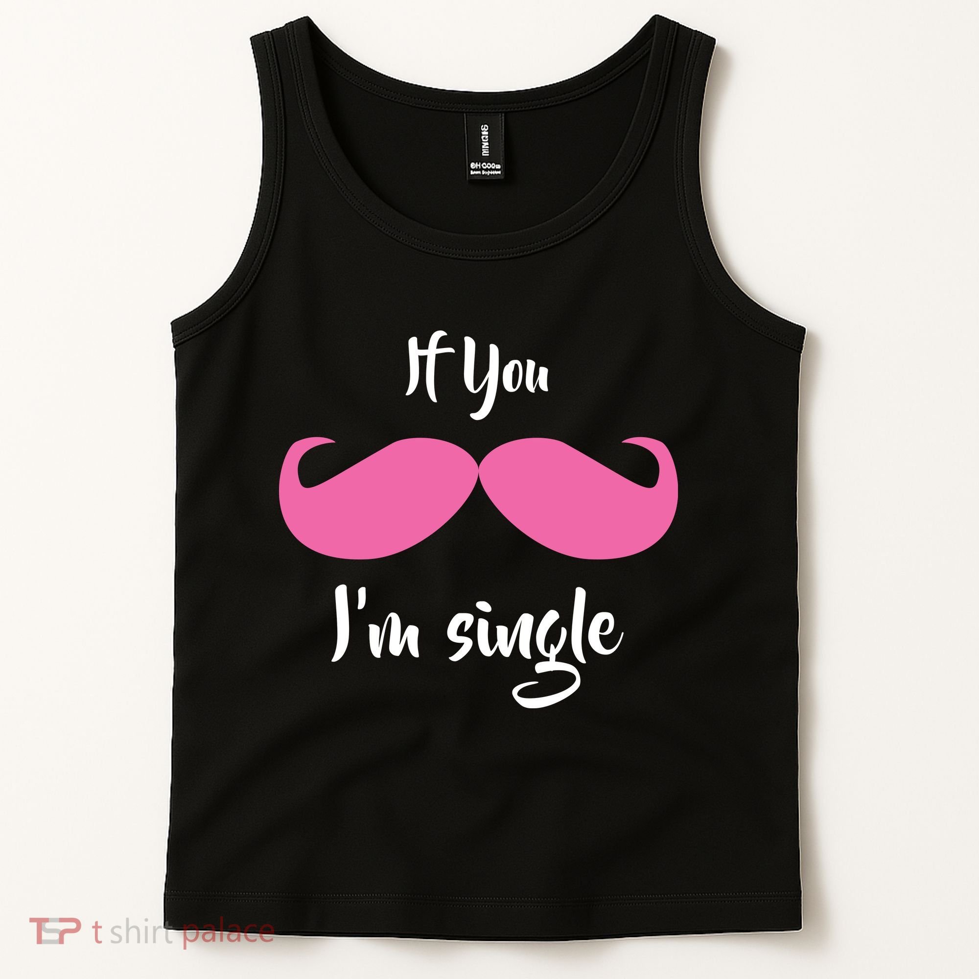 If You Moustache I'm Single Valentine's Day Tank Top