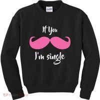 If You Moustache I'm Single Valentine's Day Kids Sweatshirt thumb 0