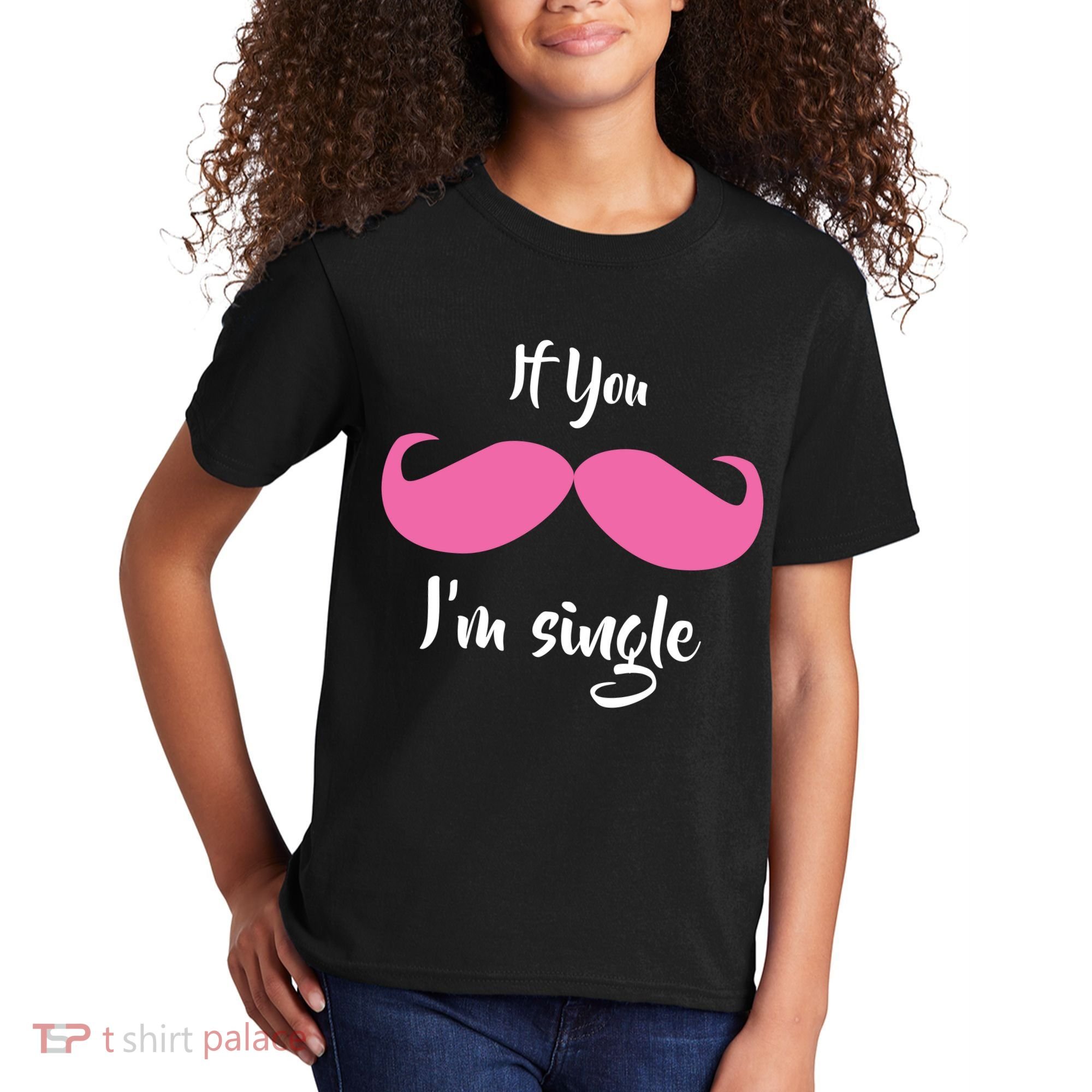 If You Moustache I'm Single Valentine's Day Kids T-Shirt