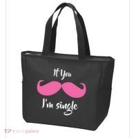 If You Moustache I'm Single Valentine's Day Tote Bag thumb 3