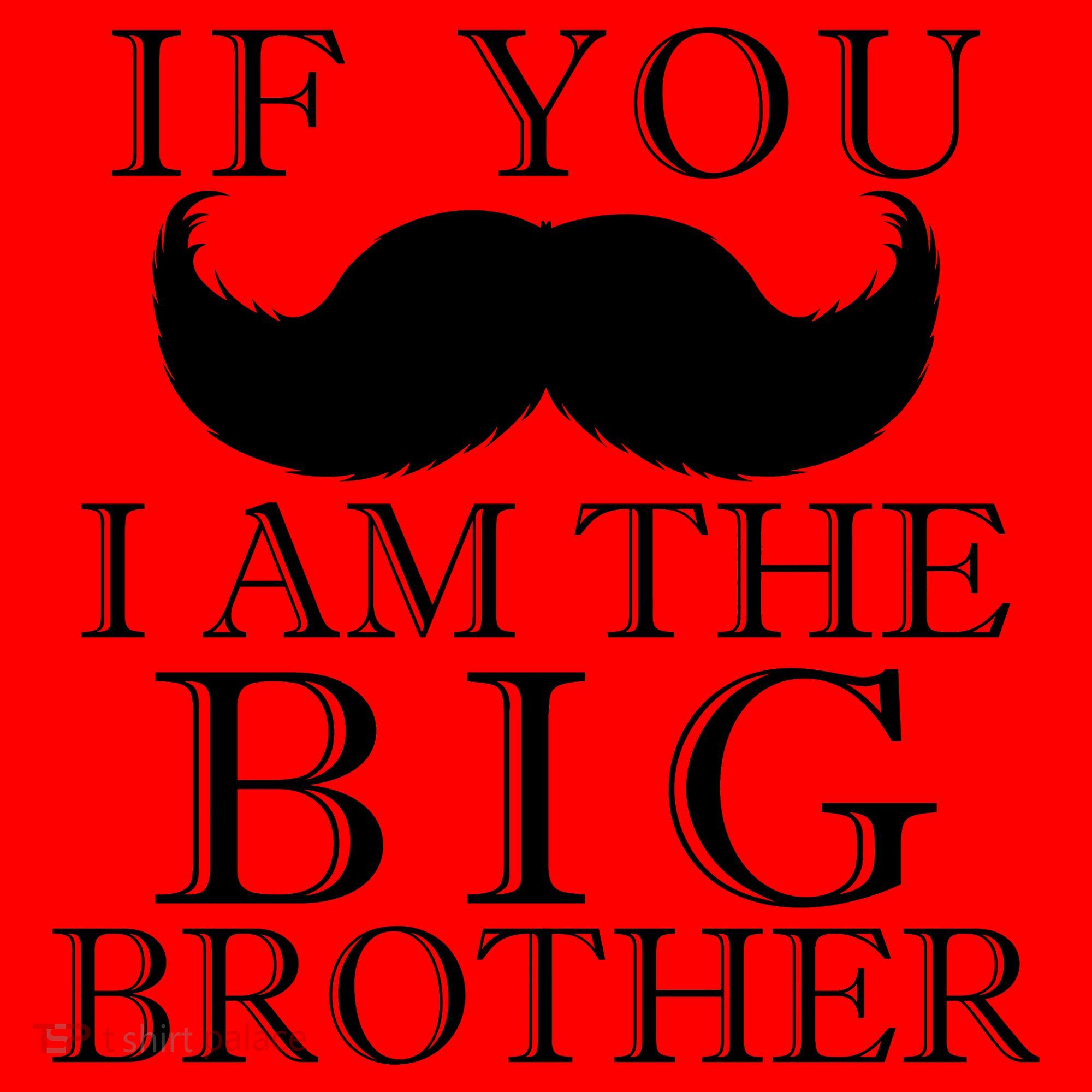 If You Must Ask Moustache I am the Big Brother Santa Hat