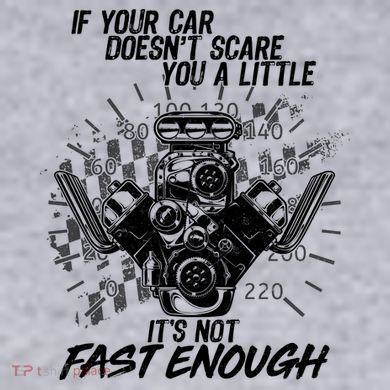 If Your Car Never Scares You t's Not Fast Enough  Women's Racerback Cropped Tank