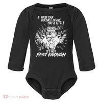 If Your Car Never Scares You t's Not Fast Enough  Baby Long Sleeve Bodysuit thumb 0