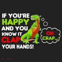 If You're Happy and You Know It Clap Your Hands T-Rex Beanie thumb 2