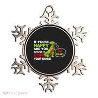 If You're Happy and You Know It Clap Your Hands T-Rex Ornament thumb 0
