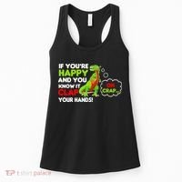 If You're Happy and You Know It Clap Your Hands T-Rex Women's Tank Top thumb 0