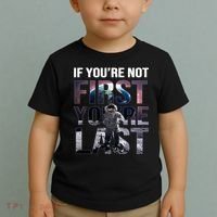 If You're Not First You're Last American Astronaut Toddler T-Shirt thumb 2
