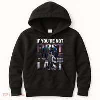 If You're Not First You're Last American Astronaut Kids Hoodie thumb 0