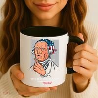 If You're Not First You're Last Probably George Washington Coffee Mug thumb 3