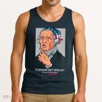 If You're Not First You're Last Probably George Washington Tank Top thumb 3