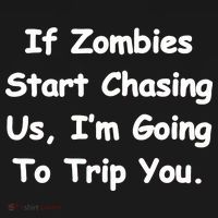 If Zombies Chase Us I'm Tripping You Toddler Hoodie thumb 2