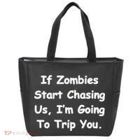 If Zombies Chase Us I'm Tripping You Tote Bag thumb 0