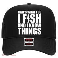 I Fish and I Know Things Fishing Fisherman Father’s Day Gift Hat thumb 0