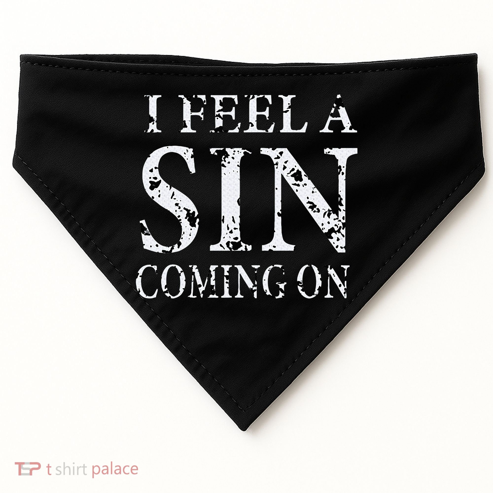 I Feel A Sin Coming On Funny Saying USA-Made Doggie Bandana