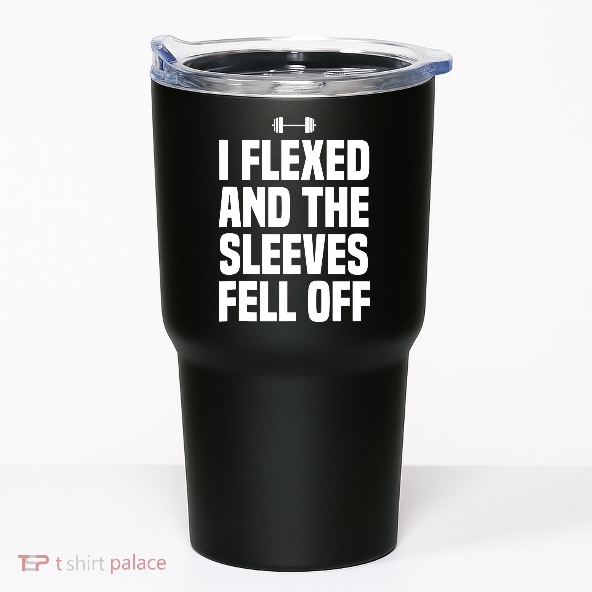 I Flexed And The Sleeves Fell Off Funny Gym Workout Tank Top Tumbler
