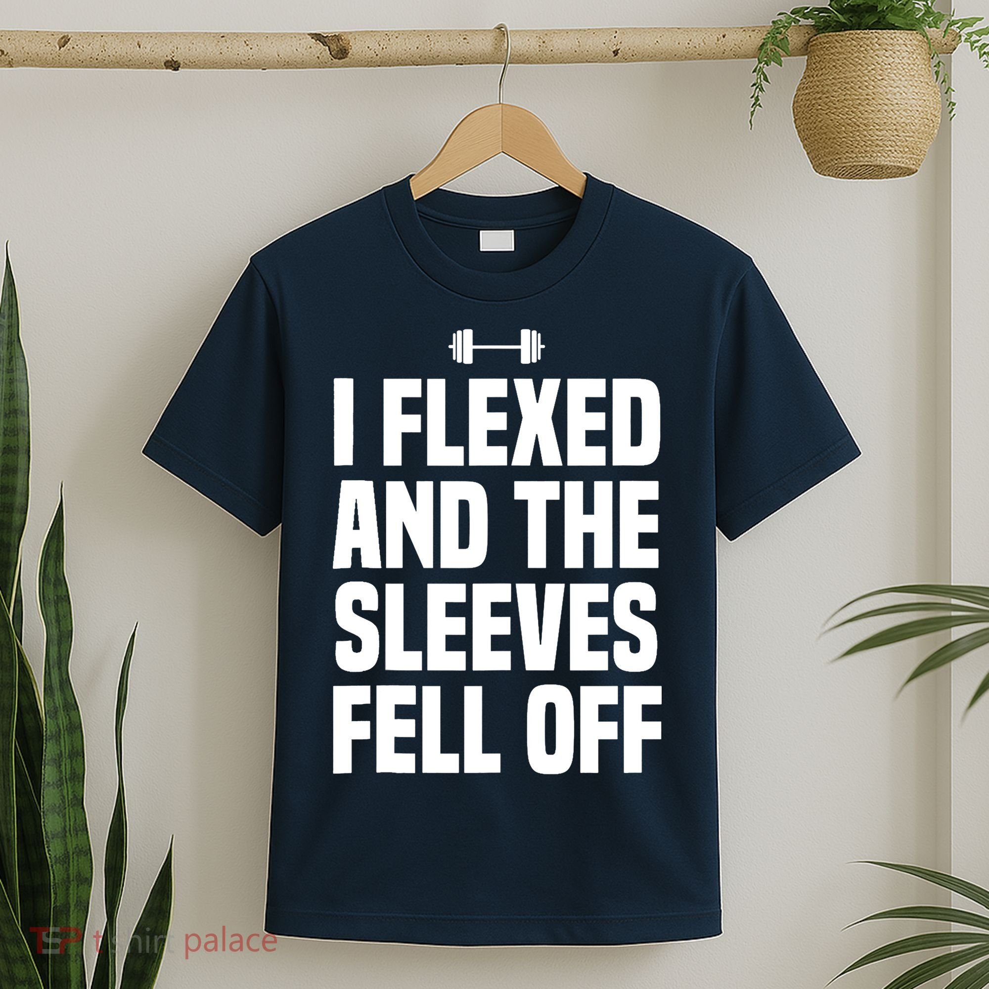 I Flexed And The Sleeves Fell Off Funny Gym Workout Tank Top T-Shirt