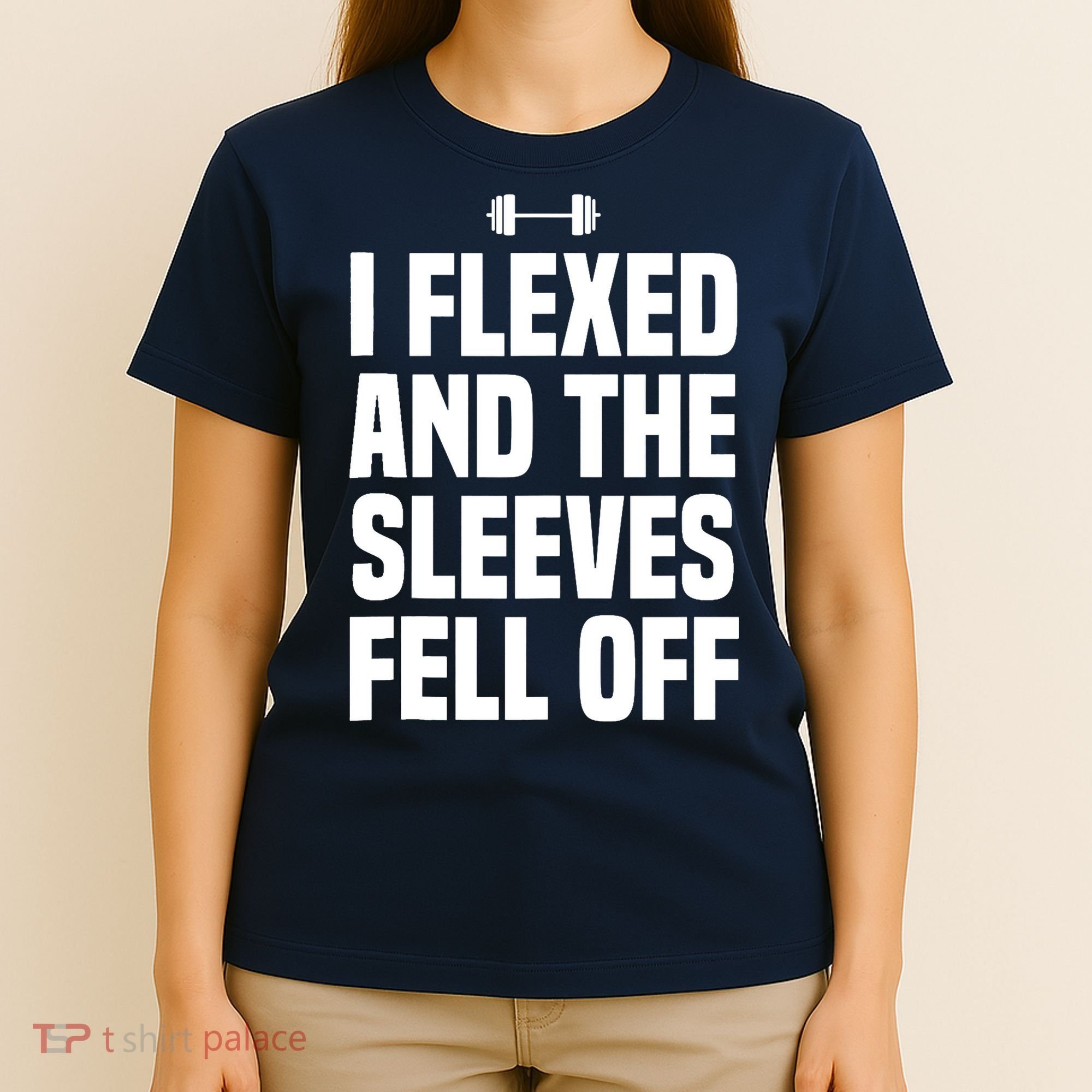 I Flexed And The Sleeves Fell Off Funny Gym Workout Tank Top T-Shirt
