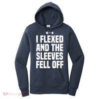 I Flexed And The Sleeves Fell Off Funny Gym Workout Tank Top Women's Hoodie thumb 0
