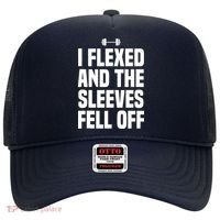 I Flexed And The Sleeves Fell Off Funny Gym Workout Tank Top Hat thumb 0