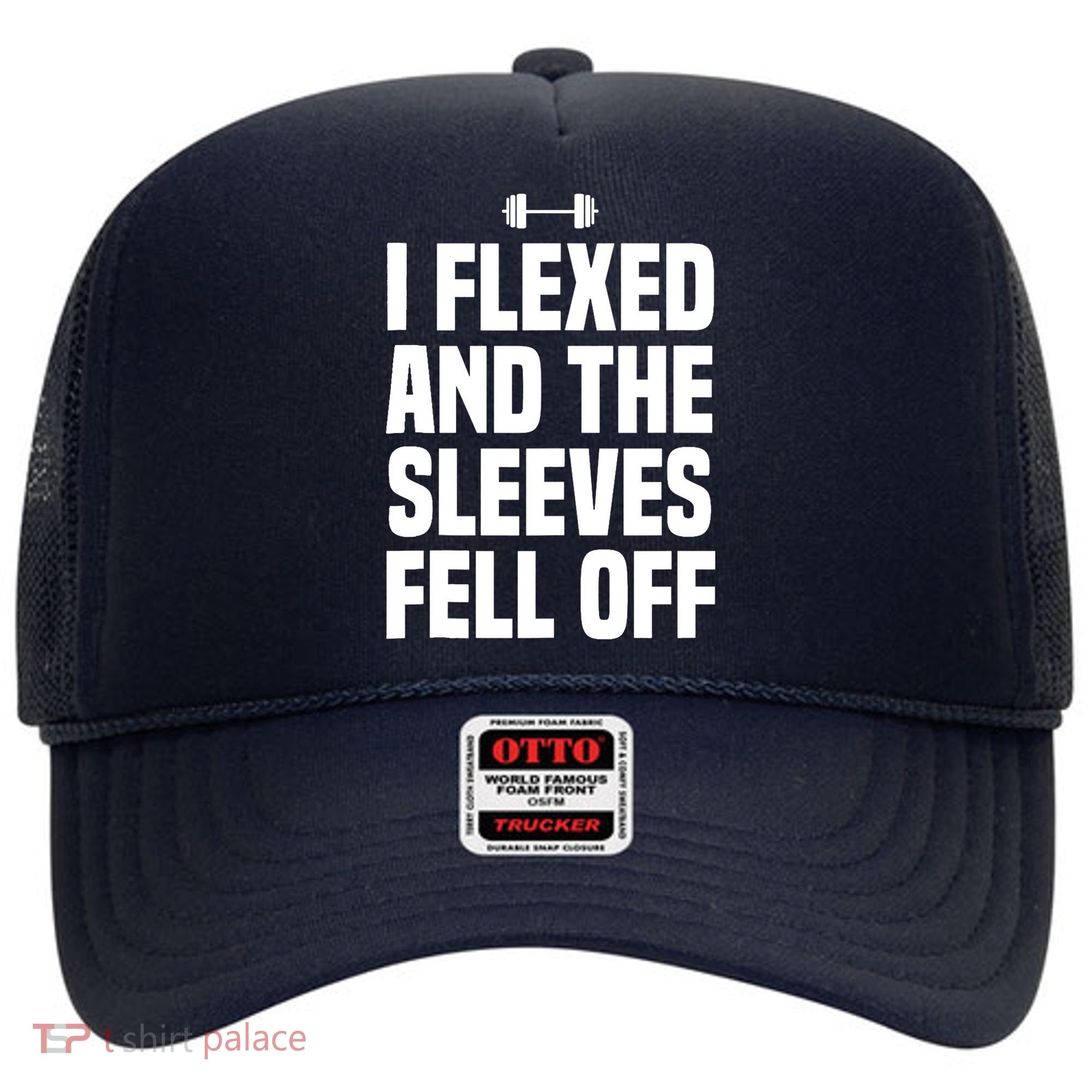 I Flexed And The Sleeves Fell Off Funny Gym Workout Tank Top Hat