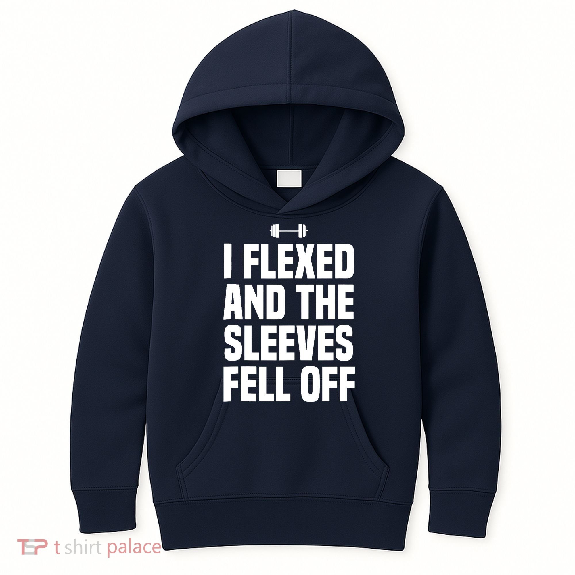 I Flexed And The Sleeves Fell Off Funny Gym Workout Tank Top Kids Hoodie