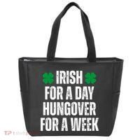 Irish For A Day Hungover For A Week St Patricks Day Funny Tote Bag thumb 0