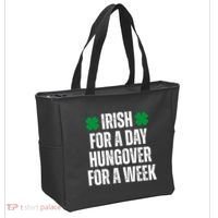 Irish For A Day Hungover For A Week St Patricks Day Funny Tote Bag thumb 2