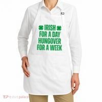 Irish For A Day Hungover For A Week St Patricks Day Funny Apron thumb 2
