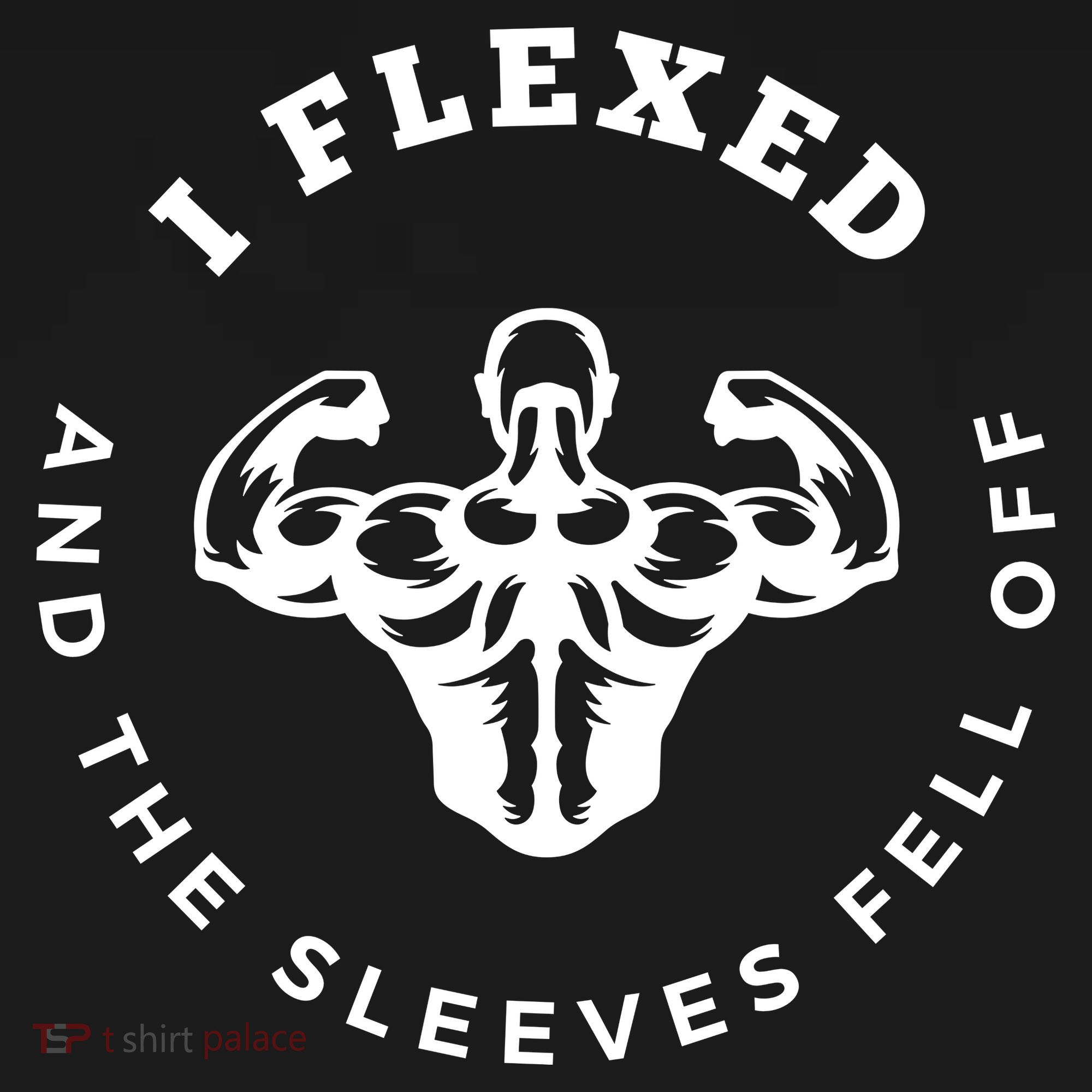 I Flexed And The Sleeves Fell Off Funny Gym Workout Bucket Hat