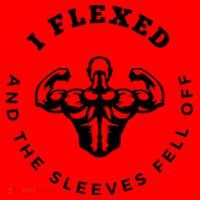 I Flexed And The Sleeves Fell Off Funny Gym Workout Santa Hat thumb 1