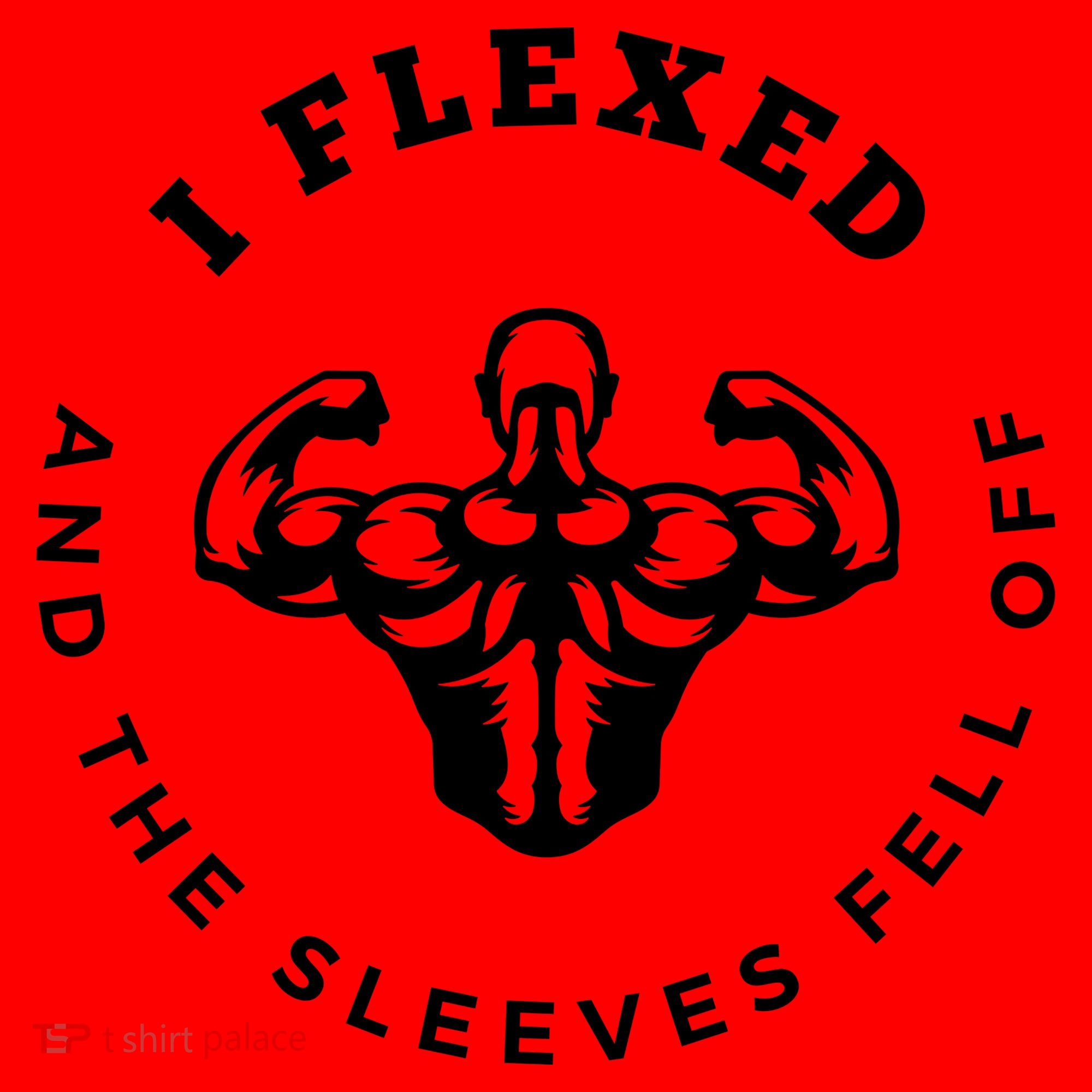 I Flexed And The Sleeves Fell Off Funny Gym Workout Santa Hat