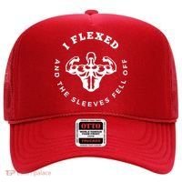 I Flexed And The Sleeves Fell Off Funny Gym Workout Hat thumb 0