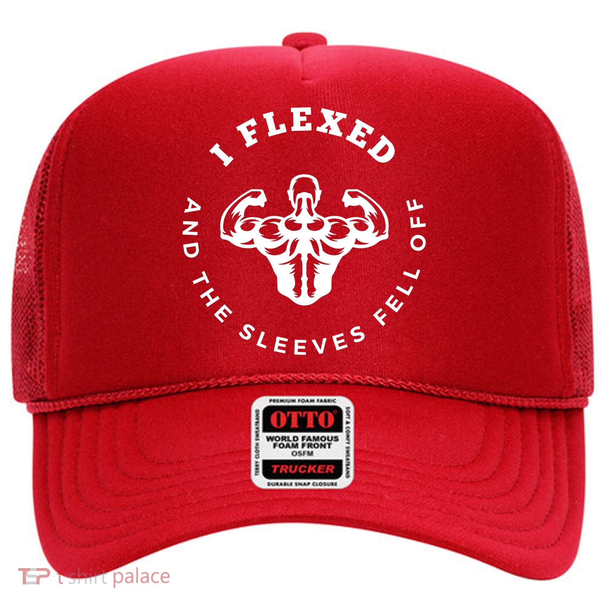 I Flexed And The Sleeves Fell Off Funny Gym Workout Hat