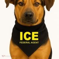 Ice Federal Agent Us Border Patrol USA-Made Doggie Bandana thumb 1