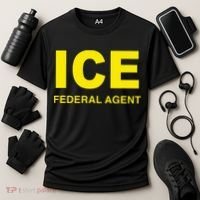 Ice Federal Agent Us Border Patrol Cooling Performance Crew T-Shirt thumb 3