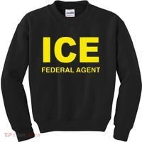 Ice Federal Agent Us Border Patrol Kids Sweatshirt thumb 0