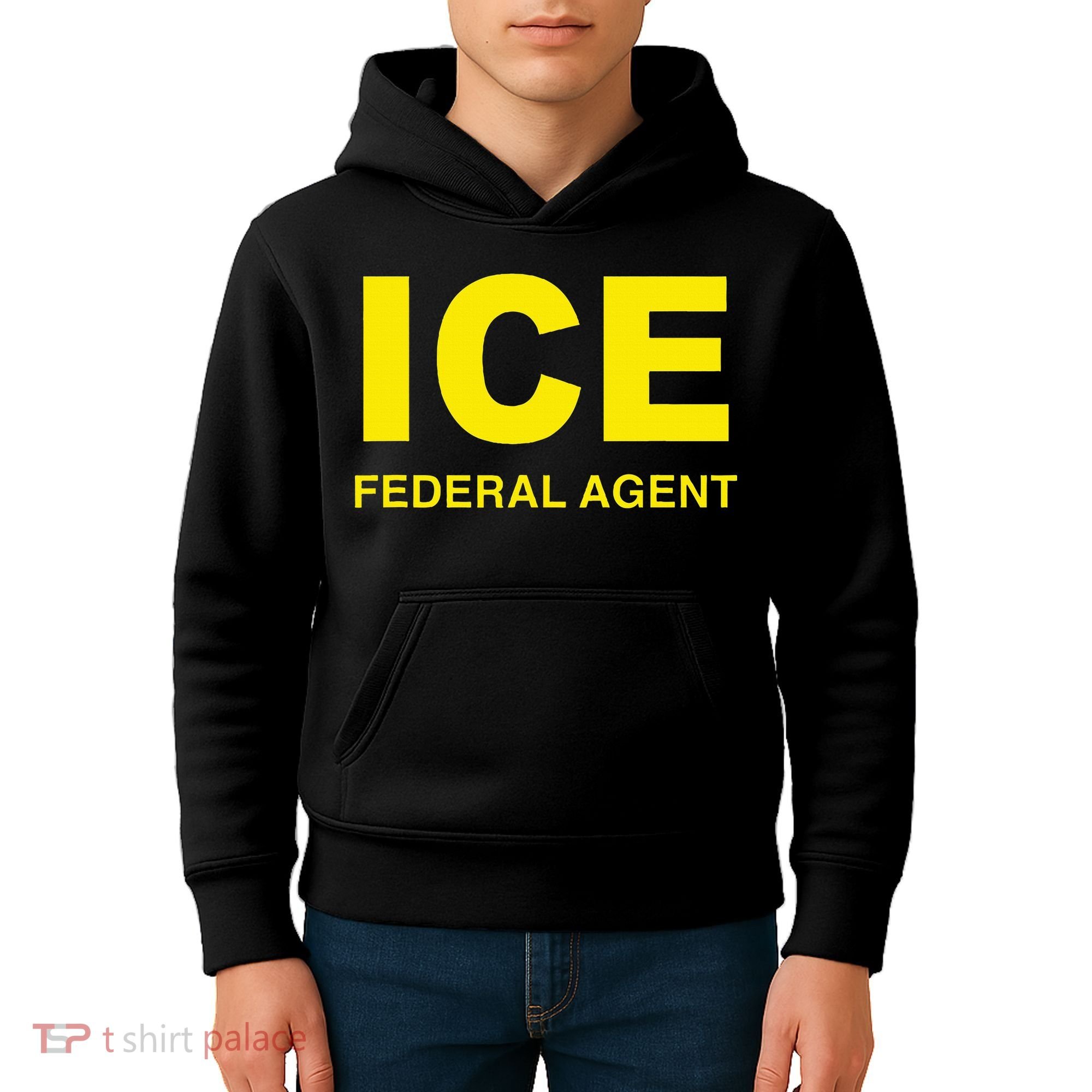 Ice Federal Agent Us Border Patrol Kids Hoodie