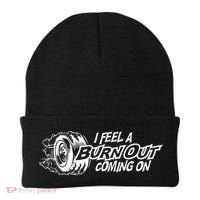 I Feel A Burnout Coming On Funny Gift Beanie thumb 0