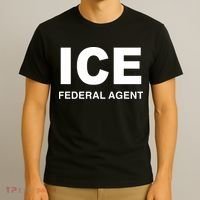 Ice Federal Agent Halloween Costume Police Immigration T-Shirt thumb 3